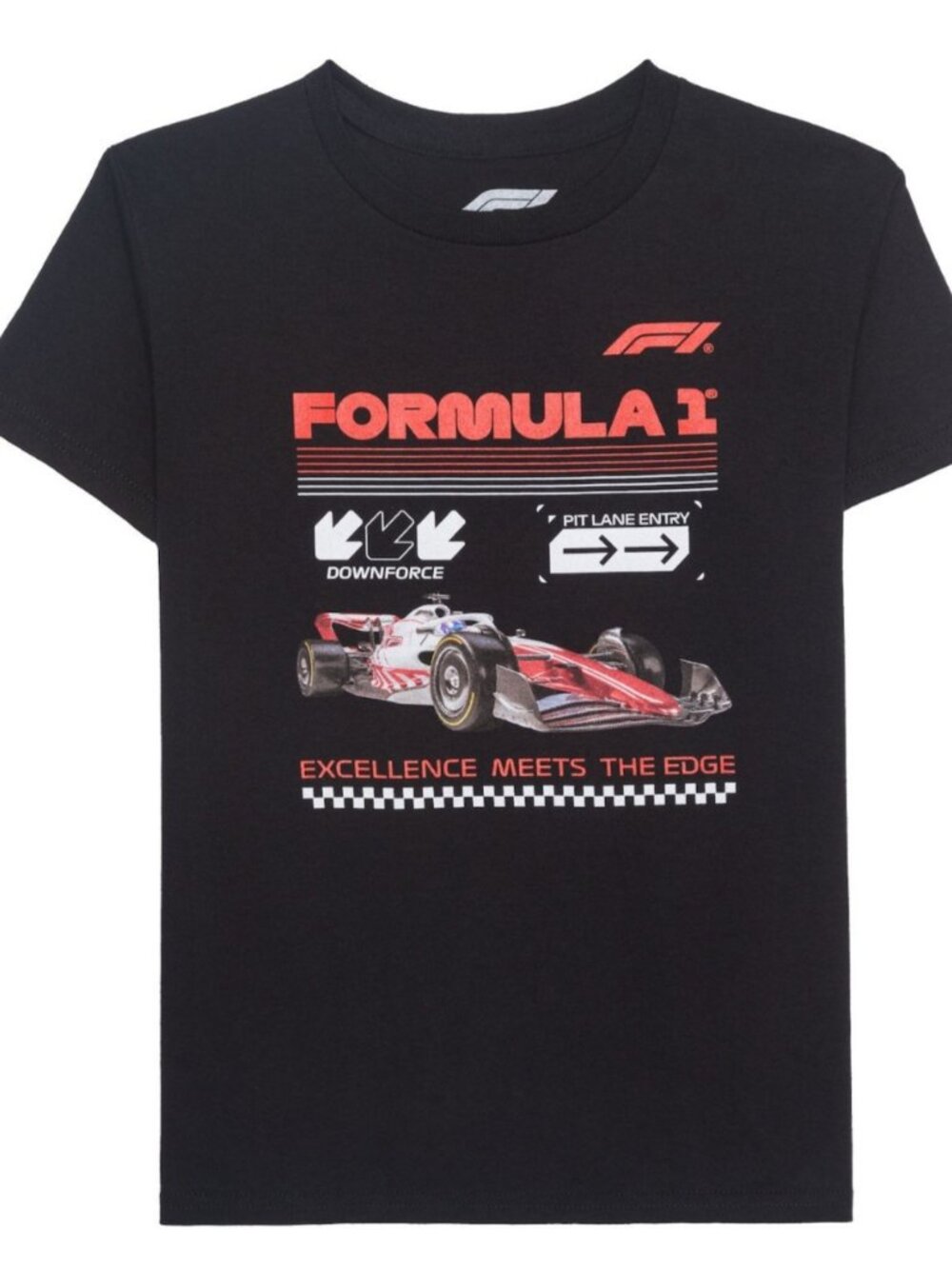 Formula 1 Boy's T Shirt Licensed Product in Jet Black Size Med.  New with Tags